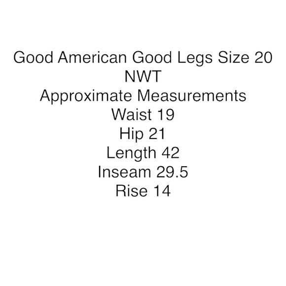 Good American Good Legs Jeans Womens Blue High Rise Denim Skinny NWT Size 20 - Picture 9 of 13